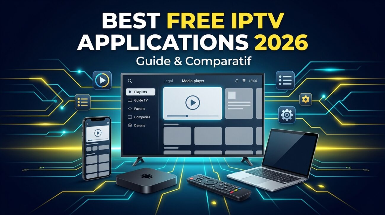 Les meilleures applications IPTV gratuites en 2026 sur Smart TV, Android, iPhone et PC